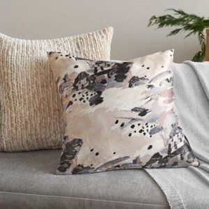 NWT, West Elm Impression Brocade Pillow Cover, 20x20, Slate